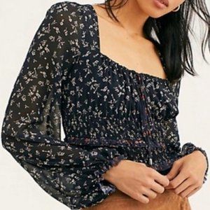 Free People Women's Printed Lolita Blouse S